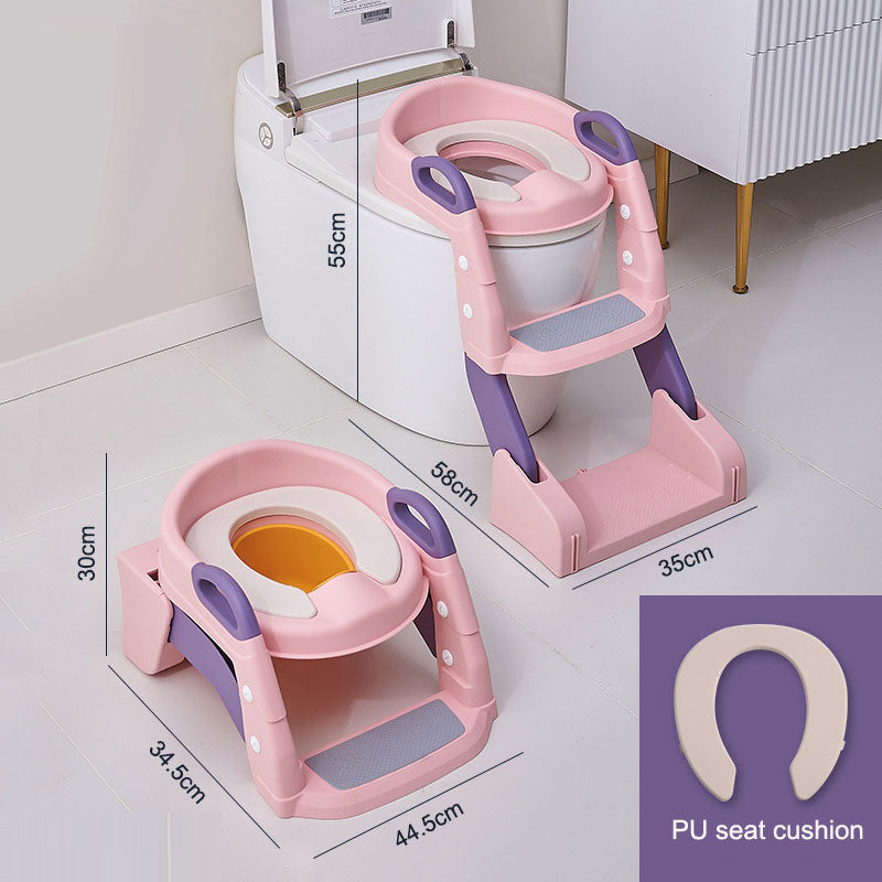 Multifunctional Baby Toilet Seat Ring & Step for Kids