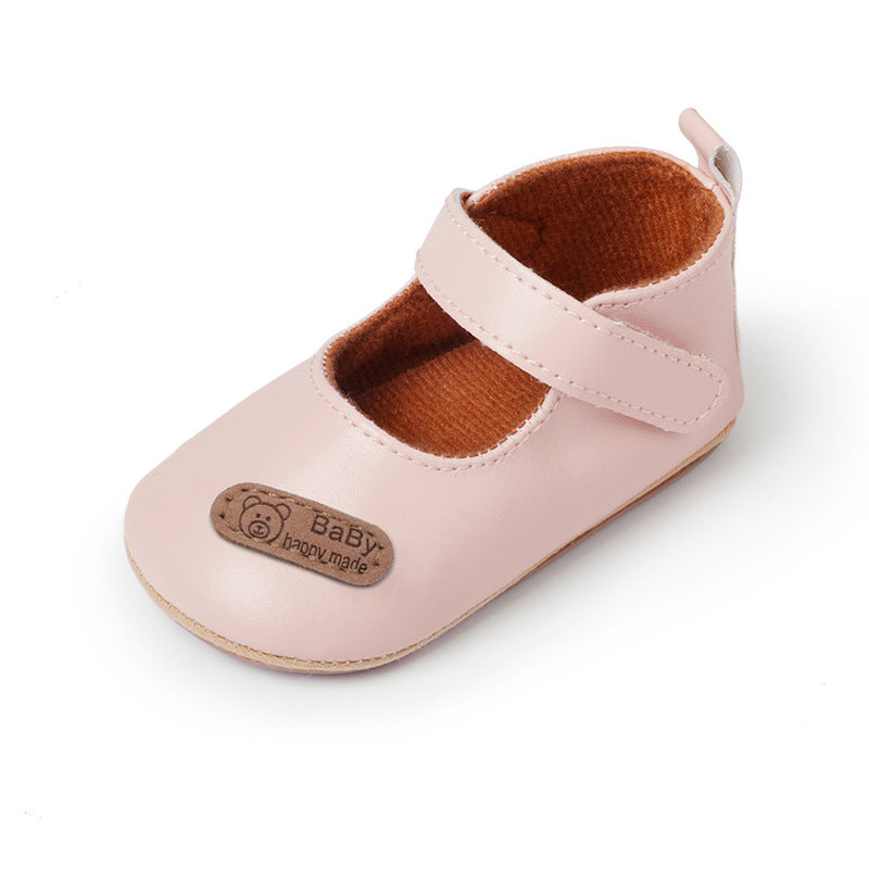 Classic Baby First-Step Shoes with PVC Soles