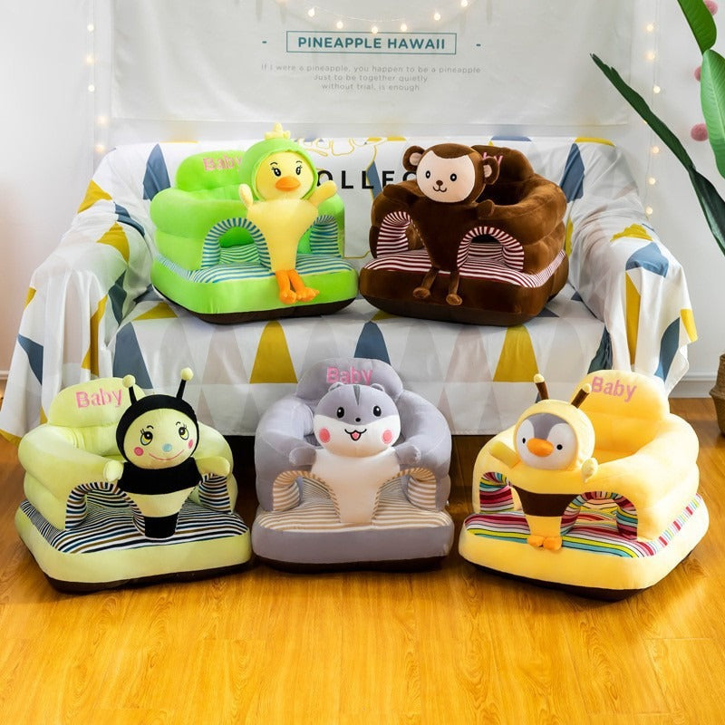 Anti-Fall Cartoon Baby Learning Sofa Chair & Tatami Mat