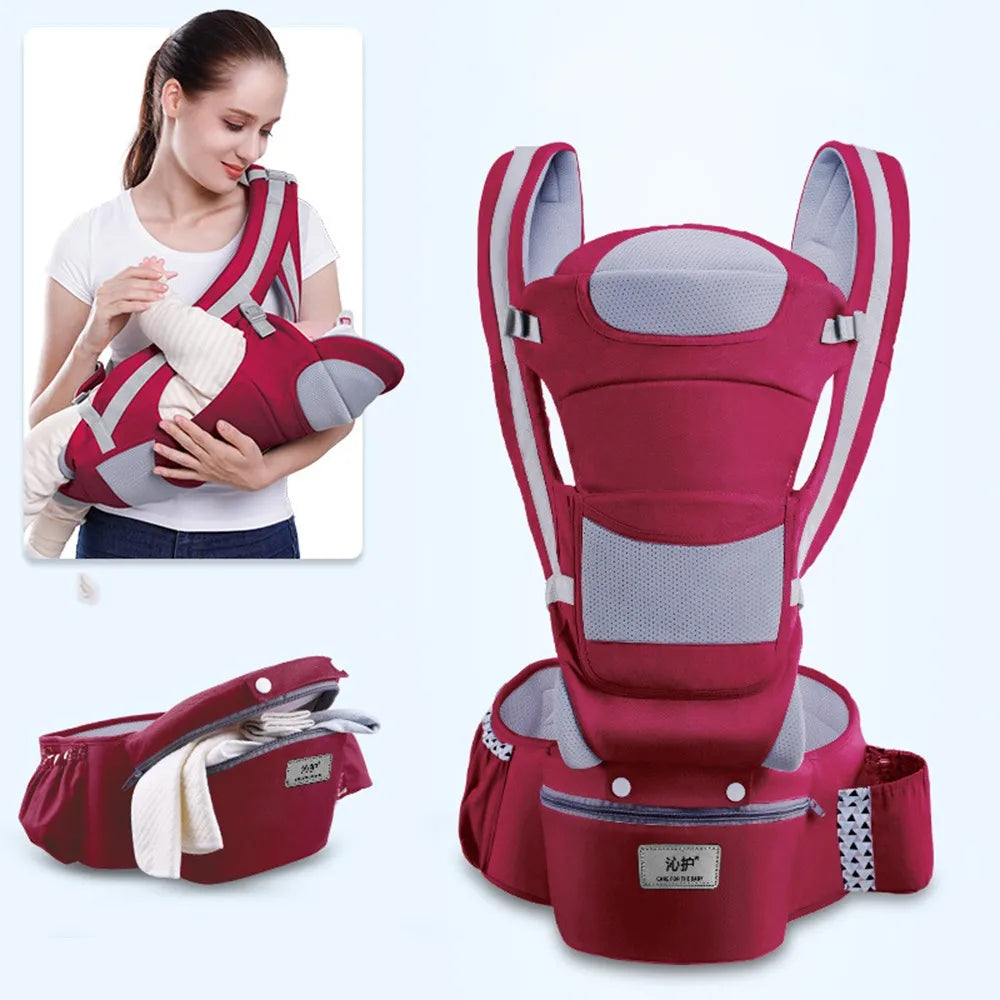 3-In-1 Ergonomic Baby Hip Seat Carrier & Wrap Sling