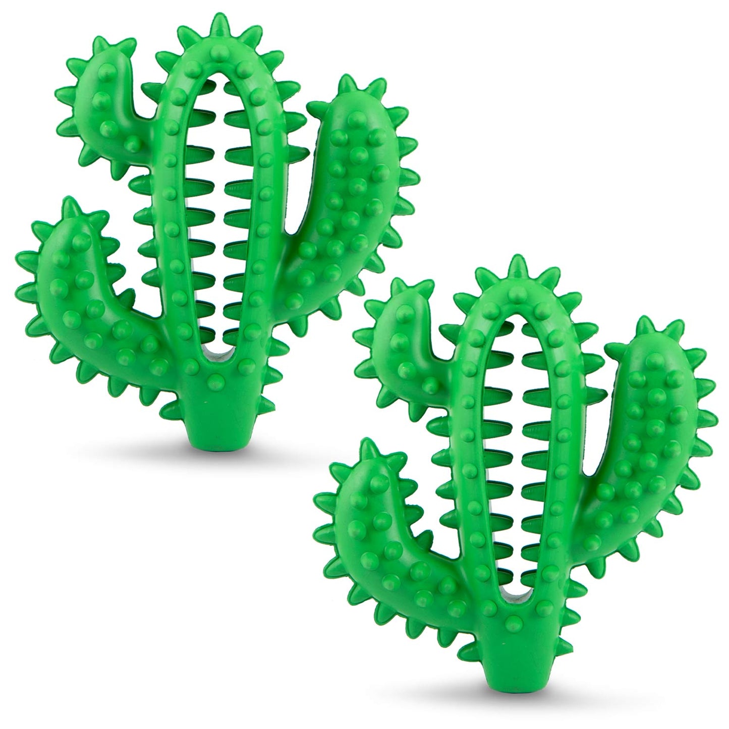 Jeffers Cactus Natural Rubber Dental Chew Toy for Dogs