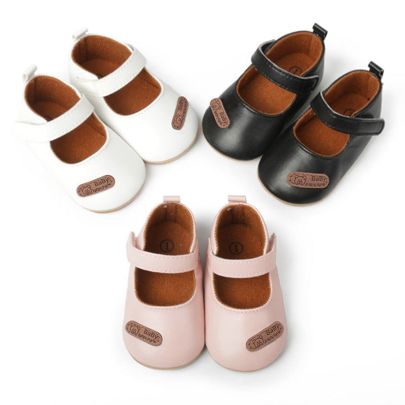 Classic Baby First-Step Shoes with PVC Soles