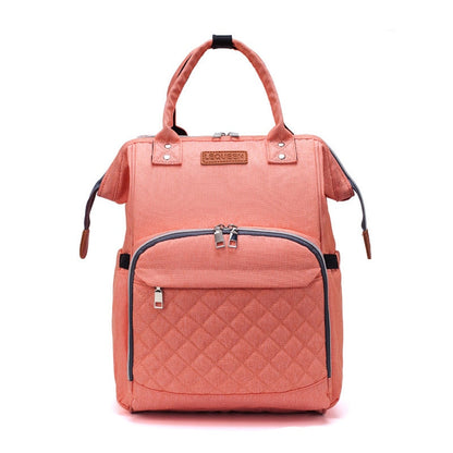 Lequeen Large Capacity USB Diaper Bag Travel Backpack