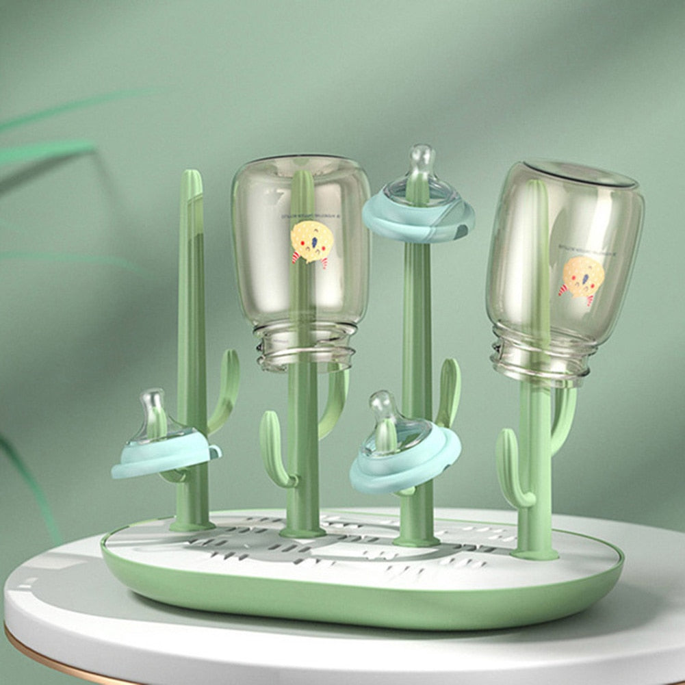 Space-Saving Baby Bottle Drying & Drain Rack