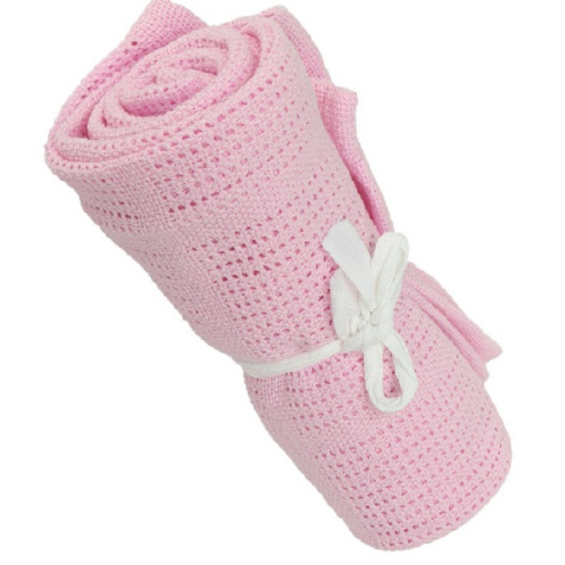 Super Soft Cotton Baby Swaddle Blanket & Stroller Cover