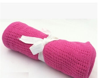 Super Soft Cotton Baby Swaddle Blanket & Stroller Cover