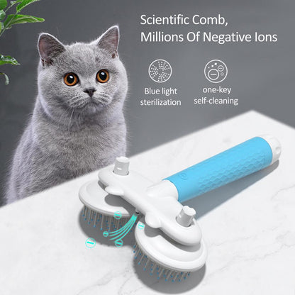 Self-Cleaning Double-Head Pet Slicker Brush