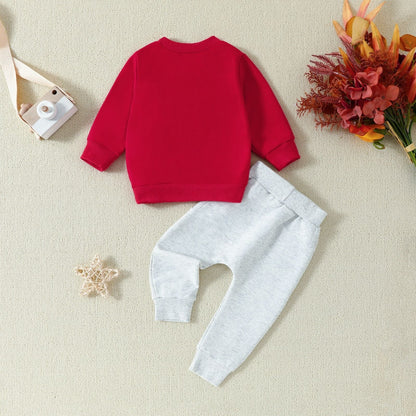 Toddler Letter-Print Hoodie & Pants 2-Piece Set