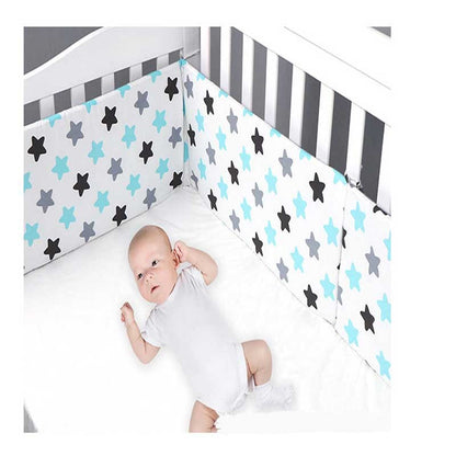 Double-Faced Detachable Print Baby Crib Bumper