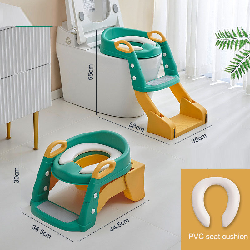 Multifunctional Baby Toilet Seat Ring & Step for Kids