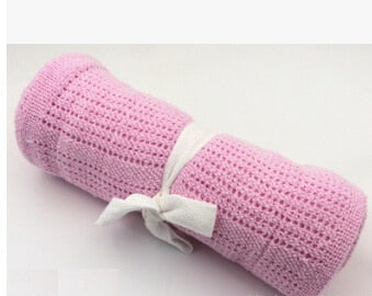Super Soft Cotton Baby Swaddle Blanket & Stroller Cover