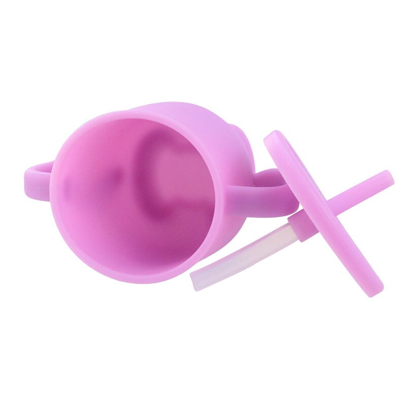 Silicone Sippy Cup with Lid for Baby & Toddler Learning