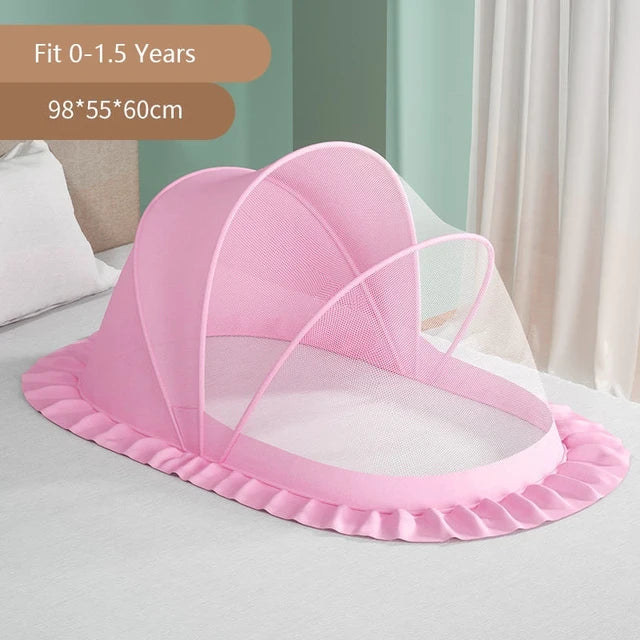 Foldable Full-Cover Baby Crib Mosquito Net