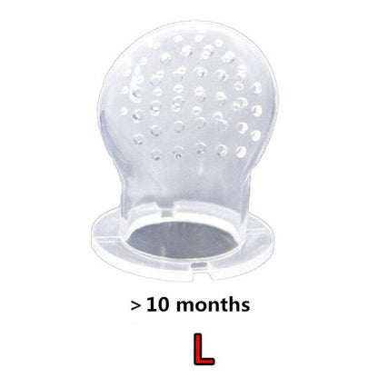 Baby Fruit Feeder Pacifier with Hand Bell Toy