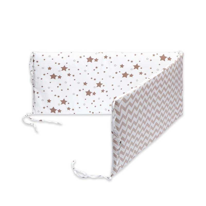 Double-Faced Detachable Print Baby Crib Bumper