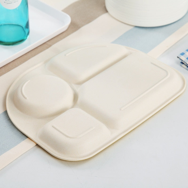 5-Piece Bamboo Fiber Baby Dinnerware & Feeding Set