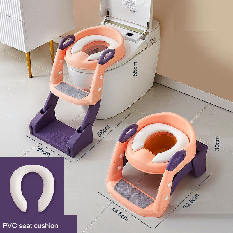Multifunctional Baby Toilet Seat Ring & Step for Kids