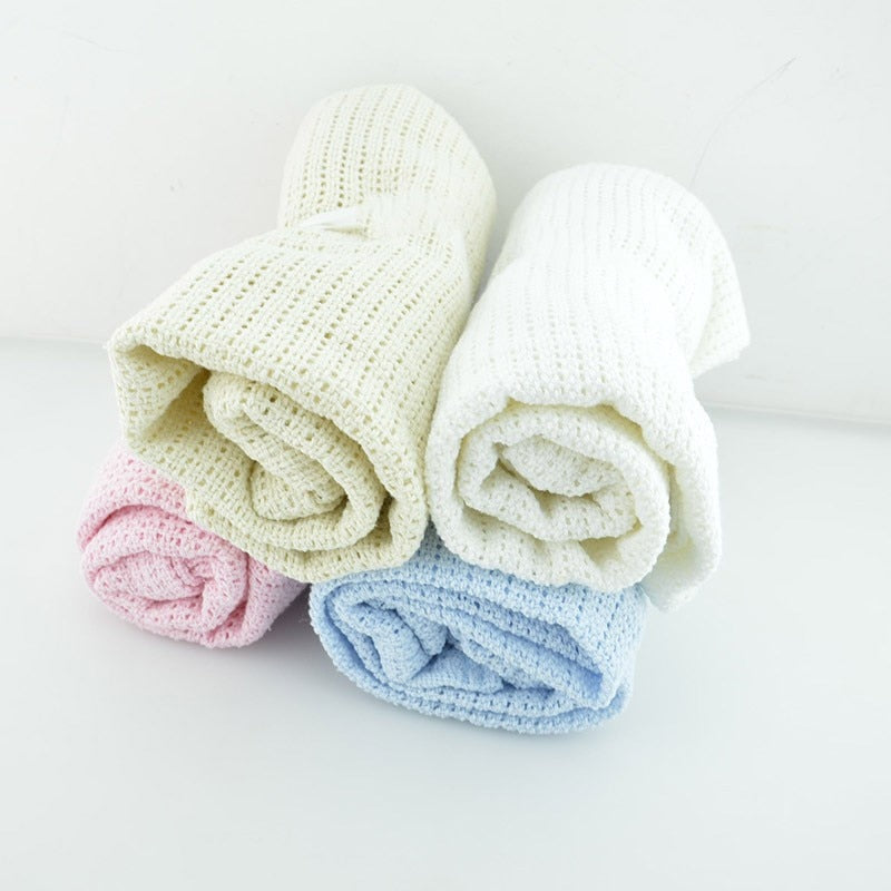 Super Soft Cotton Baby Swaddle Blanket & Stroller Cover