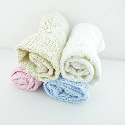 Super Soft Cotton Baby Swaddle Blanket & Stroller Cover