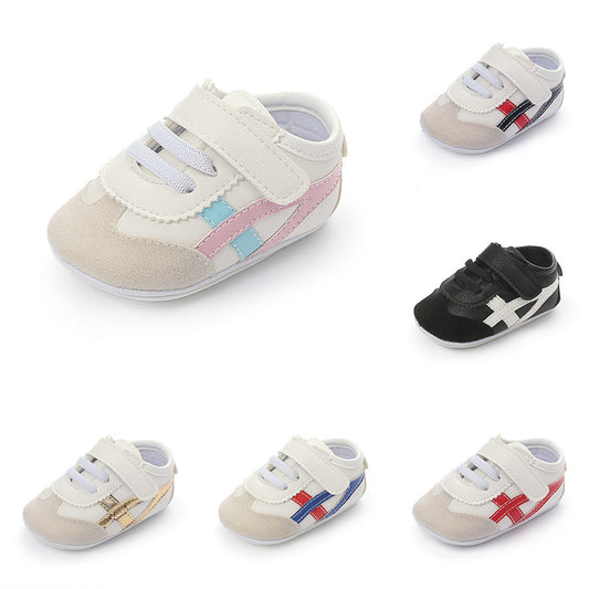 PU Baby & Toddler Shoes with PVC-Rubber Soles