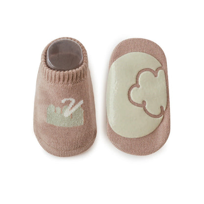Cartoon Combed-Cotton Baby & Kids' Boat Socks