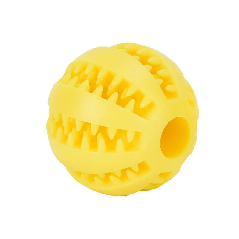 Interactive Rubber Chew Ball Toy for Cats & Dogs