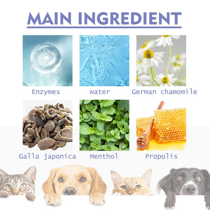 Pet Dental Mouth Spray for Cats & Dogs- Fresh Breath & Plaque Remover
