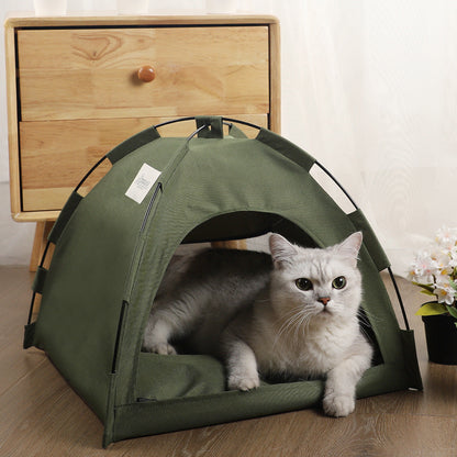 Portable Pet Camping Nest Bed for Cats & Dogs