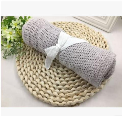 Super Soft Cotton Baby Swaddle Blanket & Stroller Cover