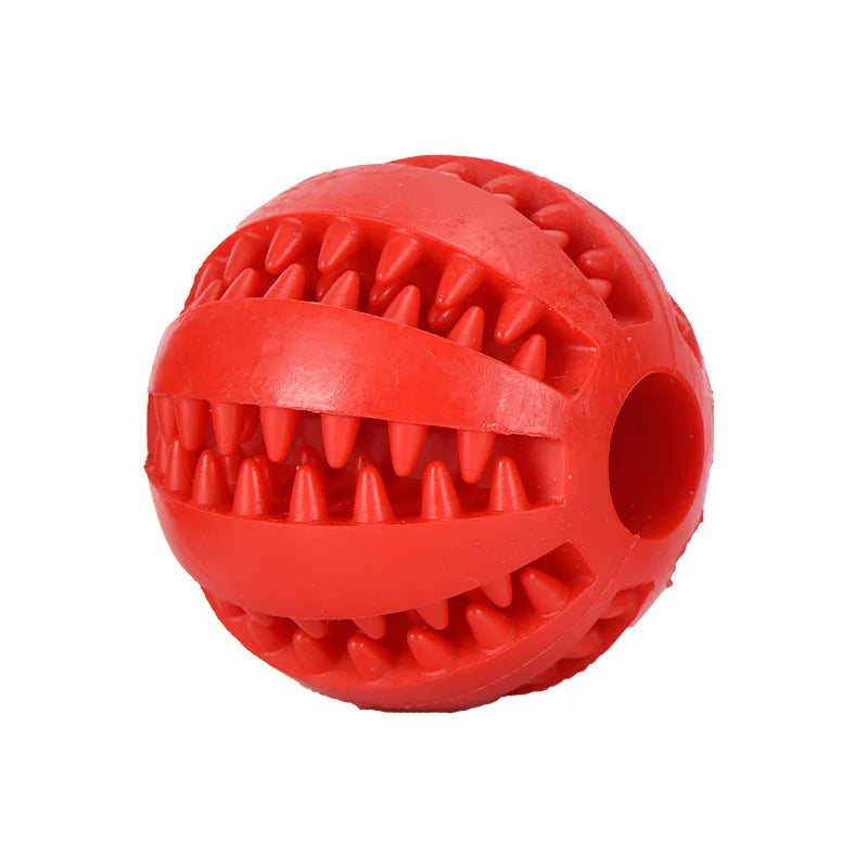 Interactive Rubber Chew Ball Toy for Cats & Dogs