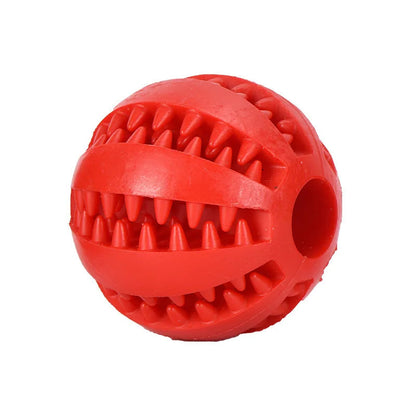 Interactive Rubber Chew Ball Toy for Cats & Dogs