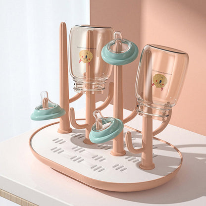 Space-Saving Baby Bottle Drying & Drain Rack