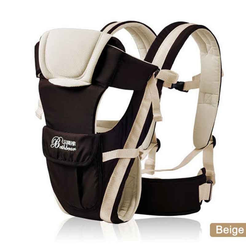 Beth Bear 4-in-1 Breathable Baby Carrier Sling, 0-30M