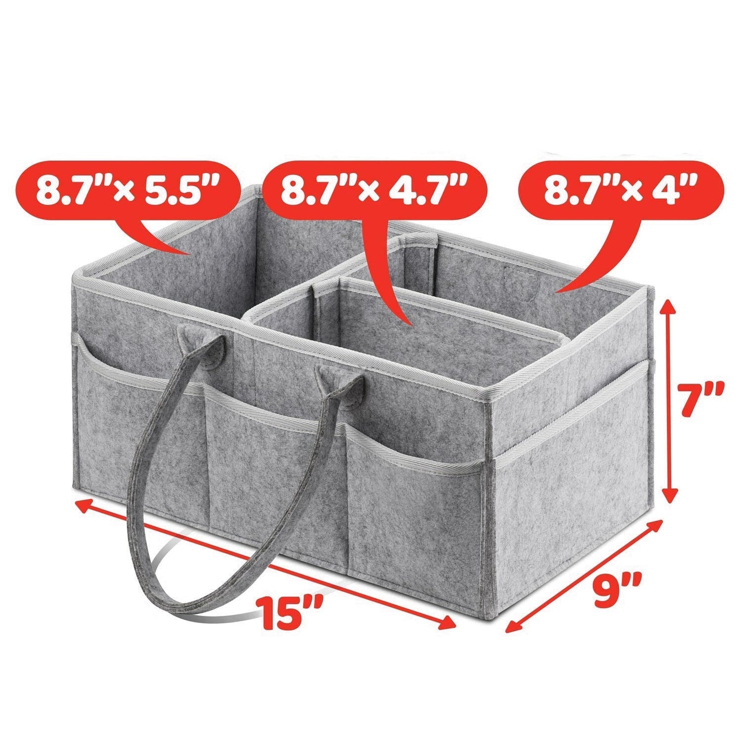 Portable Baby Diapeer Caddy Organizer & Nursery Storage