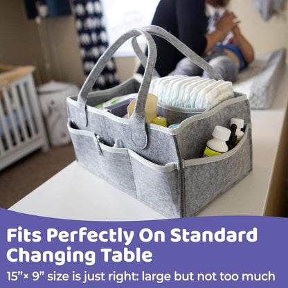 Portable Baby Diapeer Caddy Organizer & Nursery Storage