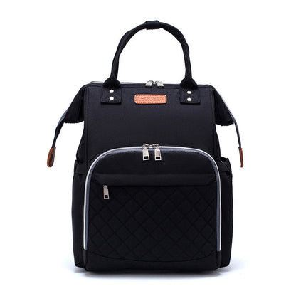 Lequeen Large Capacity USB Diaper Bag Travel Backpack