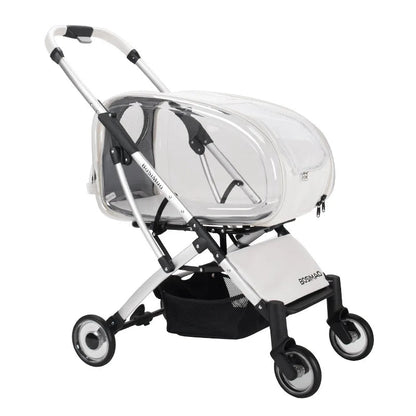 Foldable 4-Wheel Pet Dog & Cat Stroller (up to 15kg)