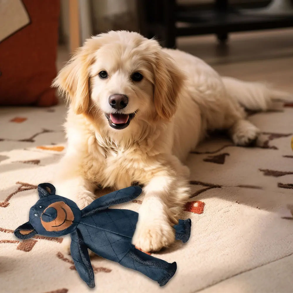 Mighty Bear Plush Interactive Teeth Cleaning Dog Toy