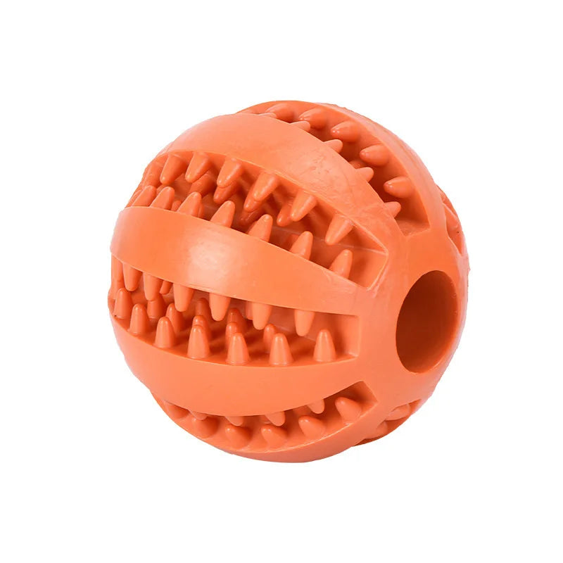 Interactive Rubber Chew Ball Toy for Cats & Dogs