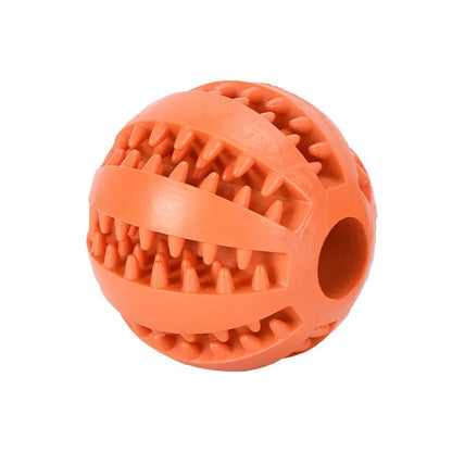 Interactive Rubber Chew Ball Toy for Cats & Dogs