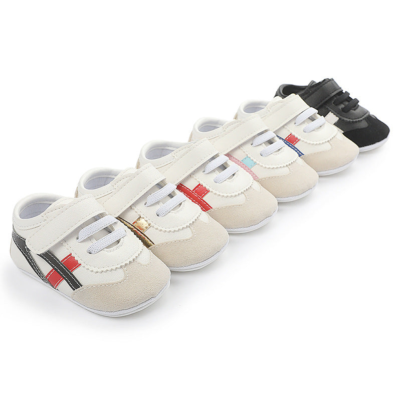 PU Baby & Toddler Shoes with PVC-Rubber Soles