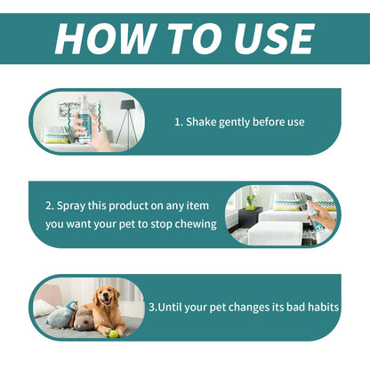 Anti-Chew & Scratch Behavior Modification Spray for Pets