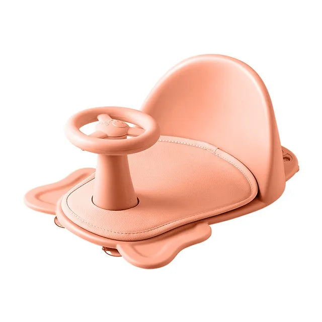 Foldable Baby Shower Basin With Seat & Anti-Slip Pad