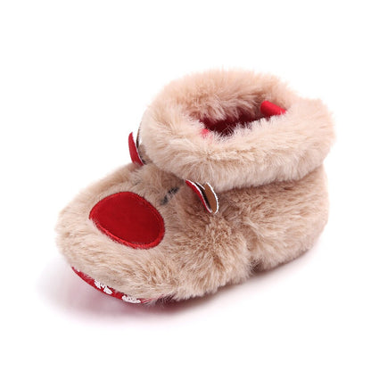 Christmas Elk Cotton Baby Winter Shoes