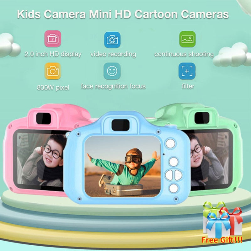 Kids Mini 1080P Digital Camera with Projection
