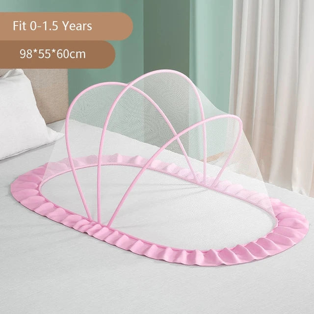 Foldable Full-Cover Baby Crib Mosquito Net
