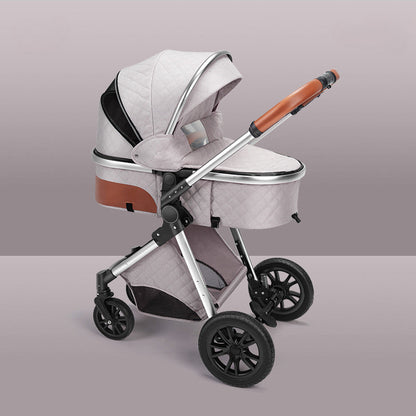 Lightweight Folding Two-Way Shock-Absorbing Baby Stroller