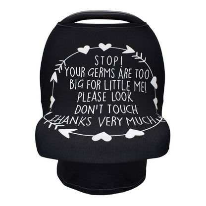 Nursing Cover Breastfeeding Scarf with No-Touch Sign