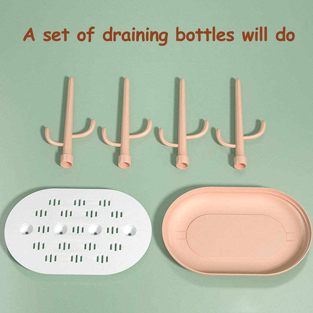 Space-Saving Baby Bottle Drying & Drain Rack