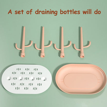 Space-Saving Baby Bottle Drying & Drain Rack